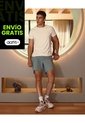 Bermuda Training 7 Pulgadas Con Biker Sabadel  Para Hombre Verde Atmos de Atmos