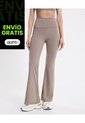 Leggins Flare Pretina Doblada Aerius  Para Mujer Café Atmos de Atmos