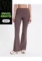 Pantalón Flare Tela Técnica Fluida Para Mujer  Deportiva  Color Café Marca Atmos de Atmos