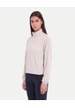 Chaqueta Rompevientos Cuello Alto  Para Mujer Crema Atmos de Atmos