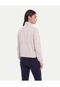 Chaqueta Rompevientos Cuello Alto  Para Mujer Crema Atmos de Atmos