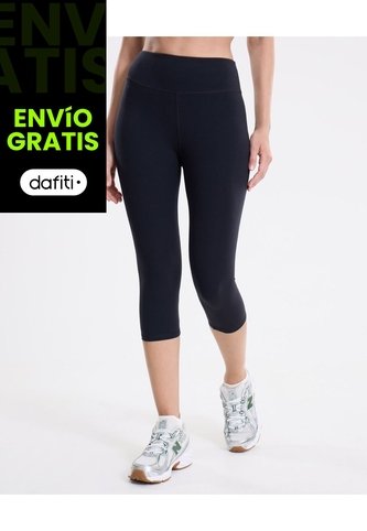 Leggins Capri Aerius Skin Ajuste Ligero  Para Mujer Negro Atmos Atmos