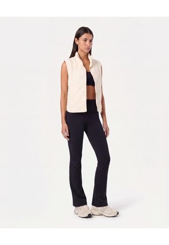 Chaleco Acolchado Cuello Alto  Para Mujer Crema Atmos Atmos