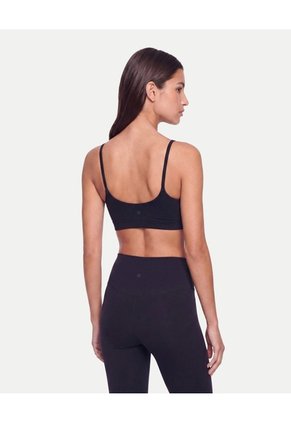 Top Soporte Bajo Con Copas Aerius Skin Para Mujer Negro Atmos