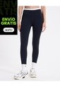 Leggins Regular Pretina Contraste  Para Mujer Negro Atmos de Atmos