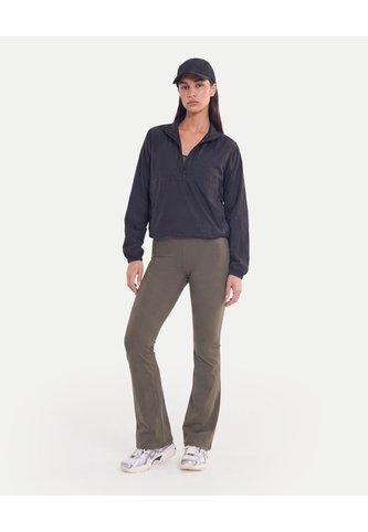 Chaqueta Rompevientos Cuello Alto  Para Mujer Negro Atmos Atmos