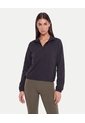 Chaqueta Rompevientos Cuello Alto  Para Mujer Negro Atmos de Atmos