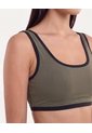 Top Soporte Medio Copas Removibles  Para Mujer Verde Atmos de Atmos