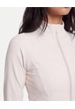 Buzo Cuello Alto Training Ajustado  Para Mujer Beige Atmos de Atmos
