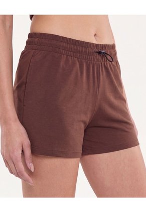 Short Pretina Ajustable Plush Para Mujer Café Atmos
