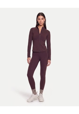 Buzo Cuello Alto Training Ajustado  Para Mujer Café Atmos Atmos
