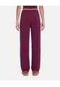 Pantalón Amplio Básico Con Venas Plush  Para Mujer Vino Atmos de Atmos