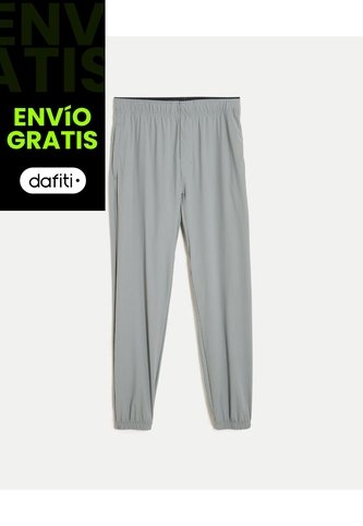 Pantalón Punto Aeroflow Ligero  Para Hombre Gris Atmos Atmos