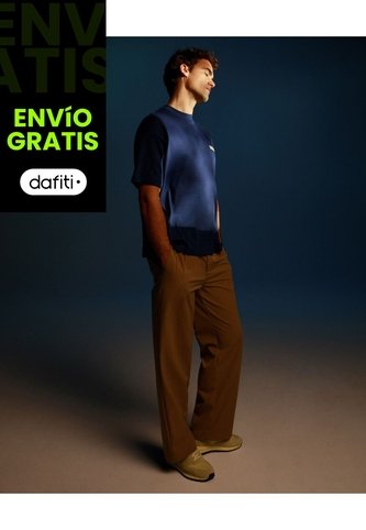 Pantalón Amplio Dustytech Ligero  Para Hombre Café Atmos Atmos
