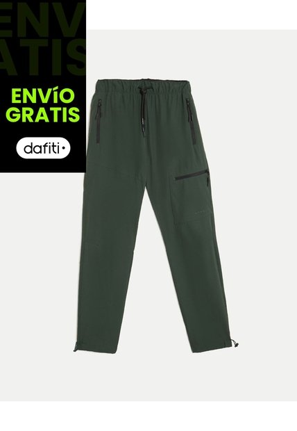 Pantalón Outdoor Básico  Para Hombre Verde Atmos