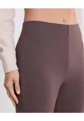 Pantalón Flare Tela Técnica Fluida Para Mujer  Deportiva  Color Café Marca Atmos