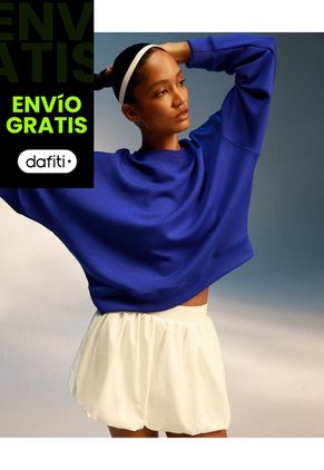 Falda Training Globo Con Biker Para Deportiva Color Blanco Marca Atmos