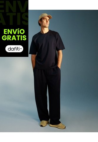 Pantalón Balloon Plush Confort  Para Hombre Azul Atmos Atmos