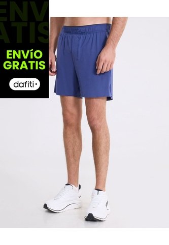Bermuda Squared Con Biker Interno  Para Hombre Azul Atmos Atmos