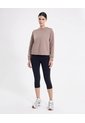 Buzo Cuello Redondo Plush Suave Para Mujer  Deportiva  Color Café Marca Atmos de Atmos