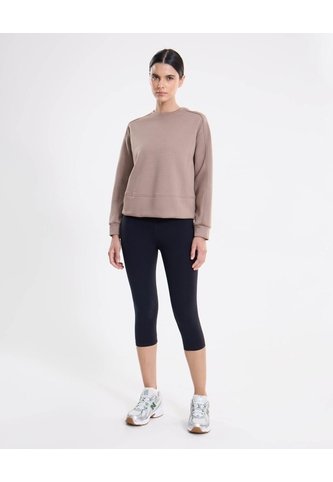 Buzo Cuello Redondo Plush Suave Para Mujer  Deportiva  Color Café Marca Atmos Atmos