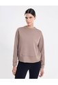 Buzo Cuello Redondo Plush Suave Para Mujer  Deportiva  Color Café Marca Atmos de Atmos