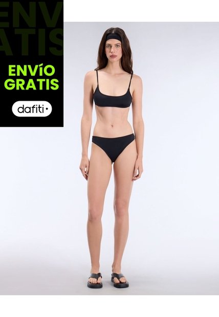 Panty Bikini Deportivo  Para Mujer Negro Atmos