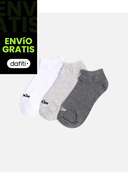 Pack X3 Medias Tobilleras X3 Para Mujer Gris Atmos