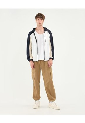 Chaqueta Para Hombre Deportiva Color Marfil Marca Atmos #32080040