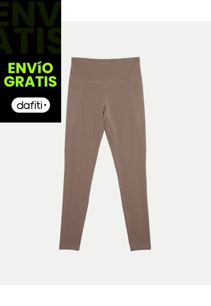 Leggins  Para Mujer Largo Color Café Marca Atmos #31230111