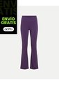 Leggins Flare  Para Mujer Largo Color Purpura Marca Atmos #31230129 de Atmos