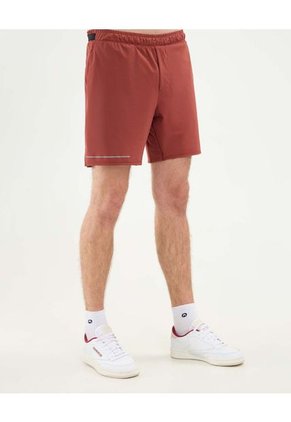 Bermuda Para Hombre Deportiva Largo Color Terracota Marca Atmos #32100070