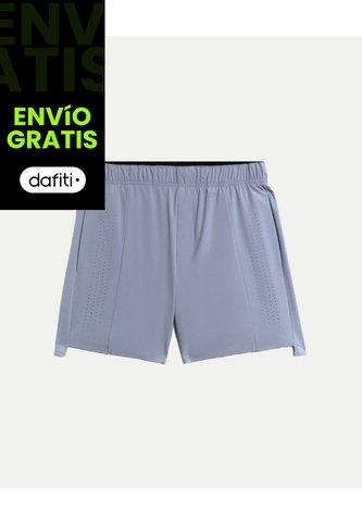 Bermuda  Para Hombre Deportiva Medio Color Gris Marca Atmos #32100183 Atmos