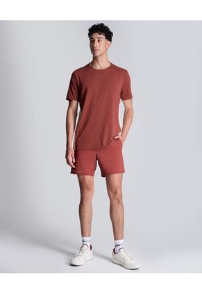 Bermuda Para Hombre Deportiva Largo Color Terracota Marca Atmos #32100070