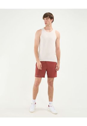 Bermuda Para Hombre Deportiva Largo Color Terracota Marca Atmos #32100070