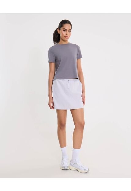 Falda Para Mujer Corto Color Gris Marca Atmos #31140025