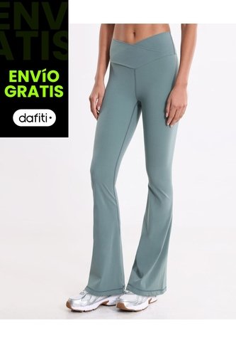 Leggings Flare Aerius Skin  Para Mujer Verde Atmos Atmos