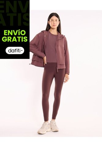 Leggings Regular Aerius Skin  Para Mujer Café Atmos Atmos