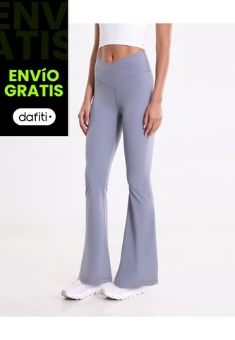Leggings Flare Aerius Skin  Para Mujer Lila Atmos Atmos