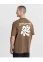 Camiseta Para Hombre Manga Corta Cuello Redondo Color Café Marca Atmos #32090289 de Atmos