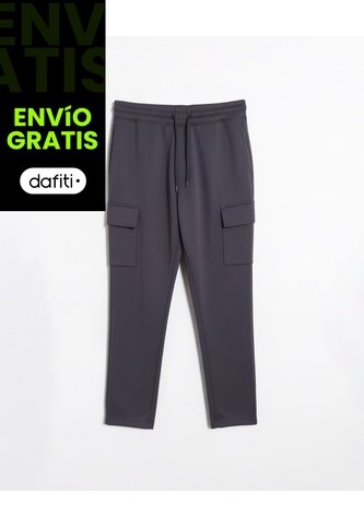 Jogger Cargo Básico Muji  Para Hombre Gris Atmos Atmos