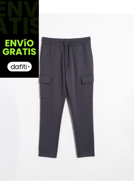 Jogger Cargo Básico Muji  Para Hombre Gris Atmos