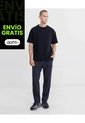 Pantalón Bota Recta Smartech Training  Para Hombre Negro Atmos de Atmos