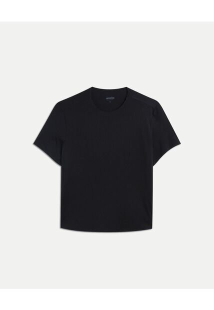 Camiseta Para Mujer Manga Corta Cuello Redondo Color Negro Marca Atmos #31090309