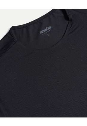 Camiseta Para Mujer Manga Corta Cuello Redondo Color Negro Marca Atmos #31090309