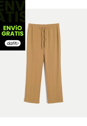Pantalón Bota Recta Smartech Training  Para Hombre Camel Atmos Atmos