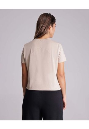 Camiseta Para Mujer Manga Corta Color Beige Marca Atmos #31090139
