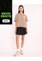 Falda Tableada Silueta Fluida Para Mujer  Deportiva  Color Negro Marca Atmos de Atmos