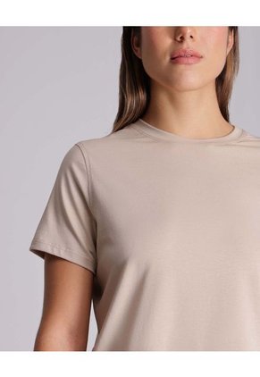 Camiseta Para Mujer Manga Corta Color Beige Marca Atmos #31090139