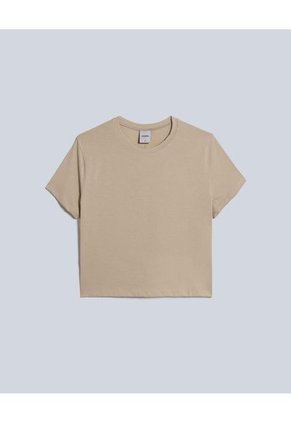 Camiseta Para Mujer Manga Corta Color Beige Marca Atmos #31090139